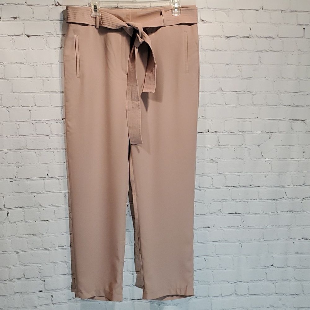 Fashion Nova rose colored Know what I deserve pants NWT
